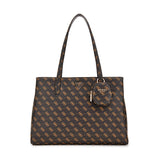 Power Play Tech Tote Brown Logo