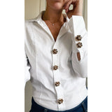 Erika Brown Crystal Flower Button Charm Gold