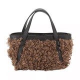 Cosmo Woolen Handbag Mini Latxa/Dalia Camel
