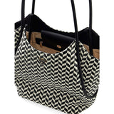 Tessi 2-in-1 Tote Black Multi