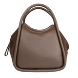 Linnea Suede Handbag Dark Brown
