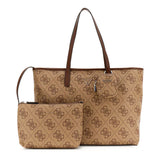 Power Play II Large Tech Tote Latte Logo/Brown