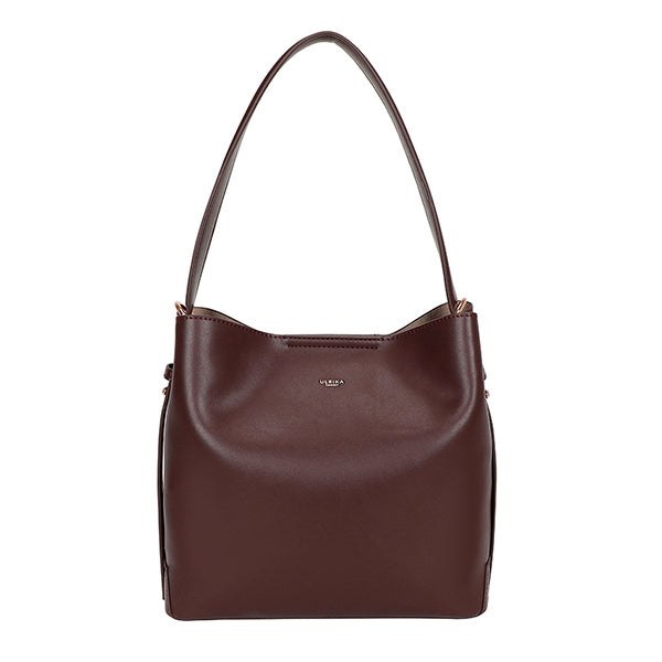 Minimalism Bucket bag L Wine Red