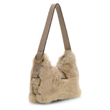 Camden Mini Shoulder bag Faux Fur Off White