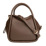 Linnea Suede Handbag Dark Brown