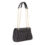 Tweed Flap bag Nero/Multicolor