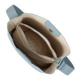 Bar-Zipper Bucket bag Light blue