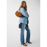 Danya Suede Shoulder bag Cognac