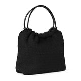 Woolen Pop Scrunch Tote Black