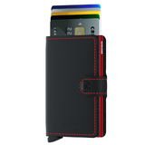 Miniwallet MM Matt Black & Red