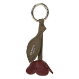 Flower Bag charm Bordeaux