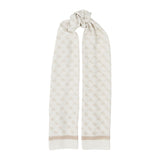 Katya Scarf White Logo