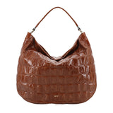 Hobo Mia Leather Maxi Cocco Caramel/Cognac