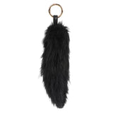 Foxtail Bag charm Black-Gold