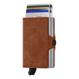 Twinwallet Vintage Cognac Silver