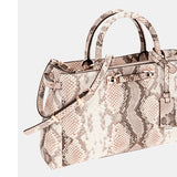 Lefia Luxury Satchel Python-Print