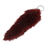 Foxtail Bag charm Wine Red-Silver