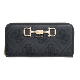 Janie Logo SLG LRG Zip Around Coal Logo