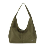 Suede A-line Shopper Olive