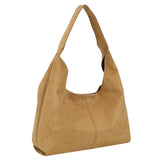 Suede A-line Shopper Camel