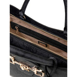 Janie Logo GRLFRND Satchel Coal Logo