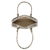 Snake Shoulder bag Beige pattern