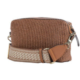 Cross body bag Kaia Raffia Caramel/Cognac