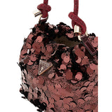 Holiday Shine Top Handle Pouch Wine