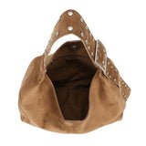 Suede Studs Shopper L Taupe