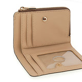 Laurel II SLG ZIP Around Card Case Latte Logo