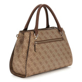 Noelle II Luxury Satchel Latte Logo/Brown