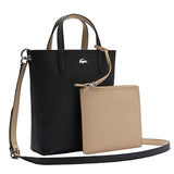 Anna Vertical Shopping Bag Noir Krema
