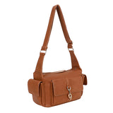 Hook Shoulder bag L Cognac