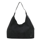 Suede Studs Shopper L Black