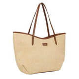 Straw Shoulder bag Natural