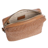 Cross body bag Kaia Raffia Caramel/Cognac