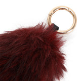 Foxtail Bag charm Wine Red-Gold