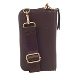 Phone Shoulder Bag Dark Brown