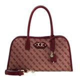 Samantha Girlfriend Satchel Merlot Logo