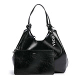 Paula Commuter L Tote Shiny Black/Silver