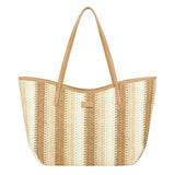Straw Shoulder bag Beige