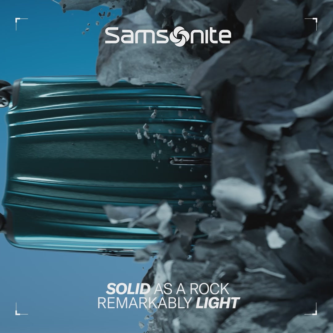 a promo video about the new Samsonite suitcase Nexis. Solid as a rock, remarkably light