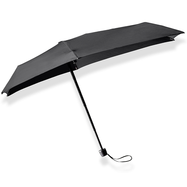 Micro Foldable Storm Umbrella Pure Black